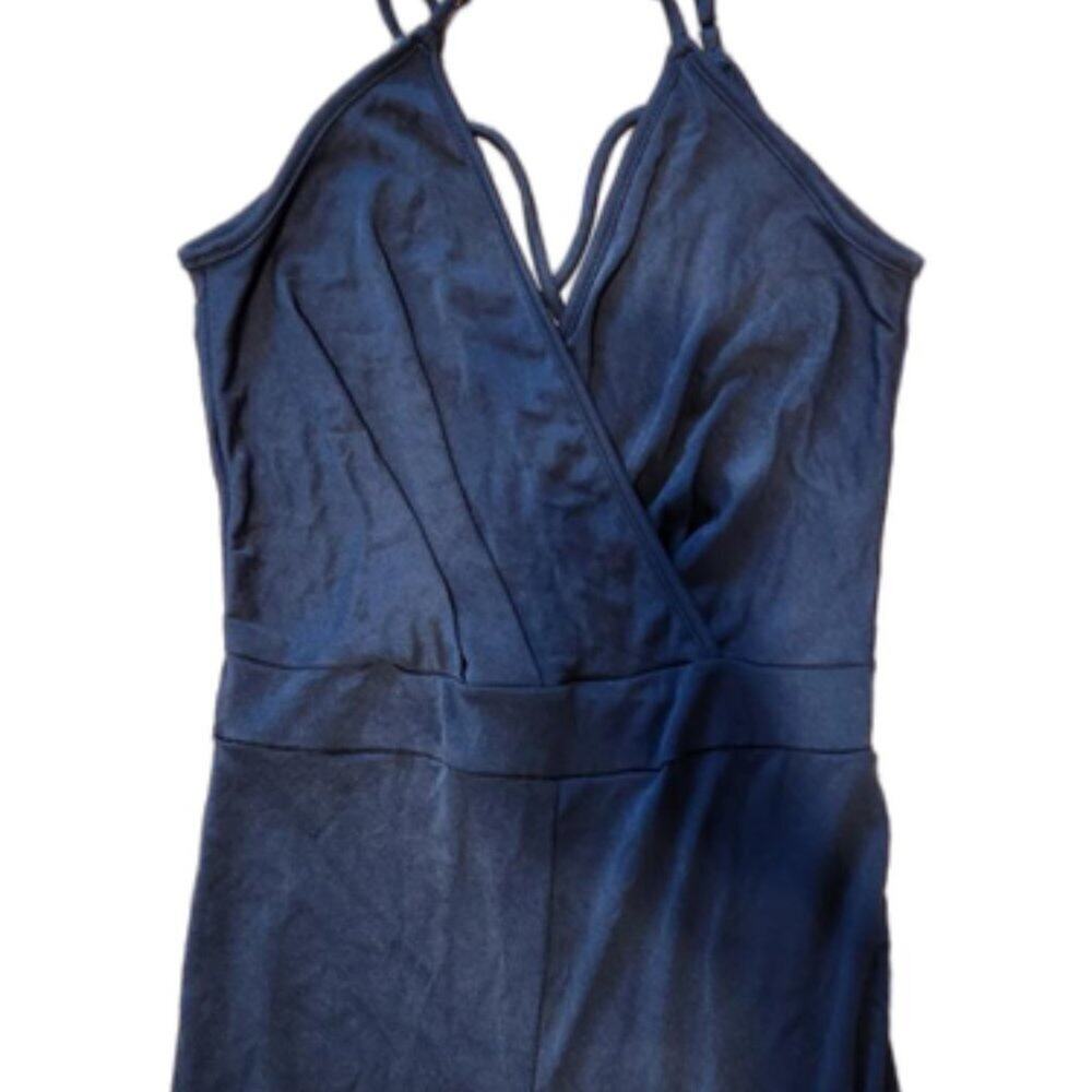 Charlotte Russe Navy Blue Jumpsuit || Small GUC
